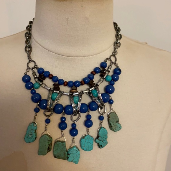 Robert Rose Jewelry - Robert Rose Statement Necklace with Turquoise.